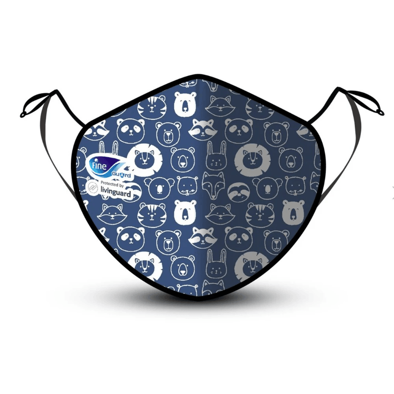 قناع وجه للأطفال أزرق ناعم