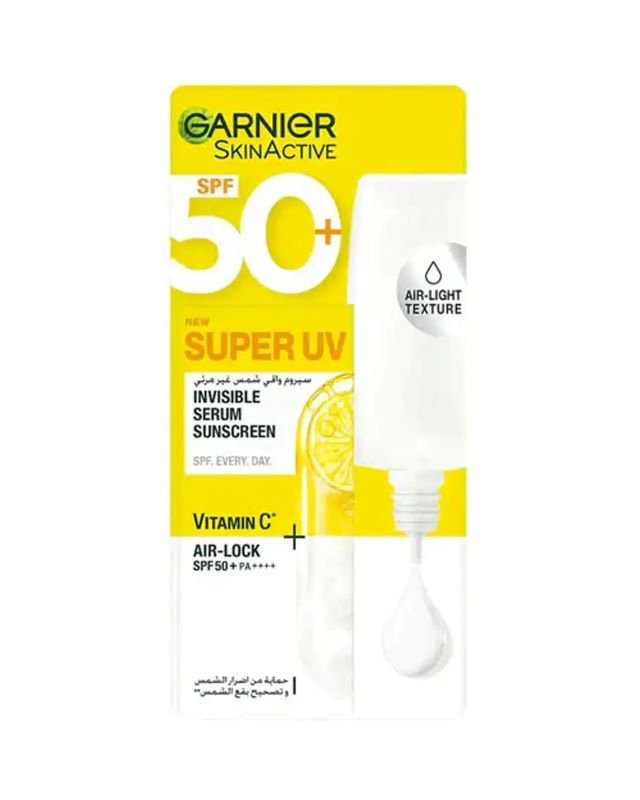 غارنييه إنفيزيبل سيروم واقي من الشمس بفيتامين سي ٥٠+، ٣٠ مل
