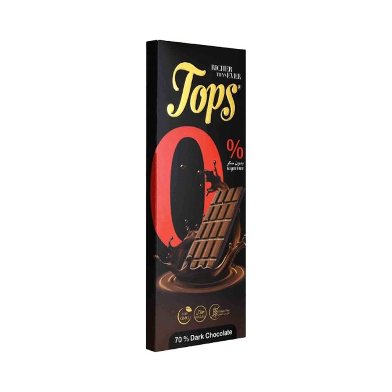 Tops Chocolate Dark Sugar Free 60g