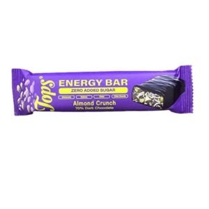 Tops 70% Dark Chocolate Almond Crunch Energy 50g
