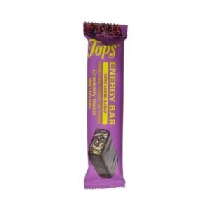 Tops Milk Chocolate  Cranberry Rasian Energy 50g