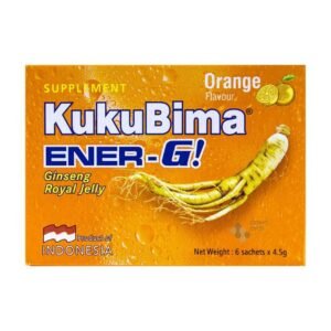 Kukubima Ginseng Royal Jelly Powder 6 Sach-Orange