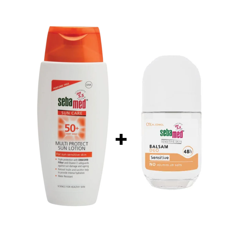 Sebamed Sun Care 50+ Lotion + Deo Balsam Free