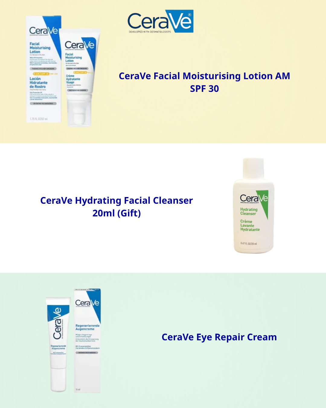 3 product package form cerave