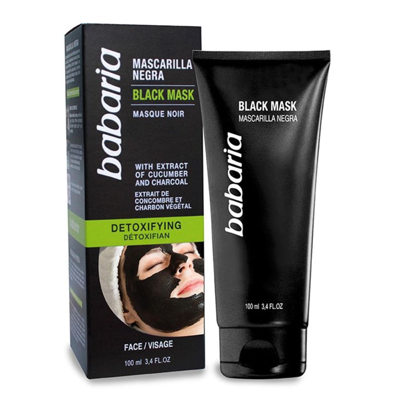 Babaria Black Mask Detox Cucumber/Charcoal 100ml