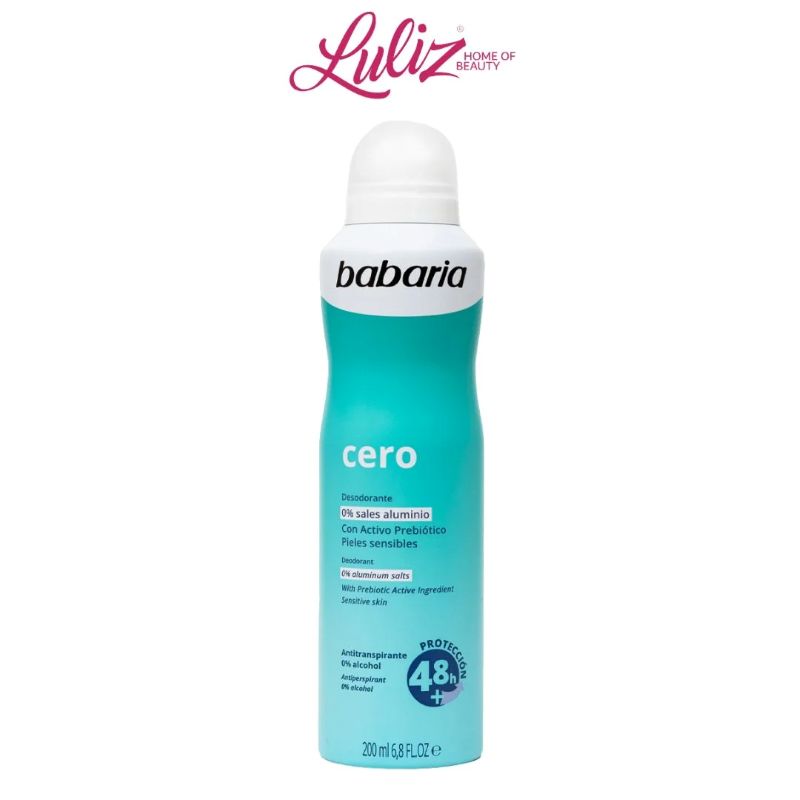 Babaria Cero 48hr Spray 200 ml